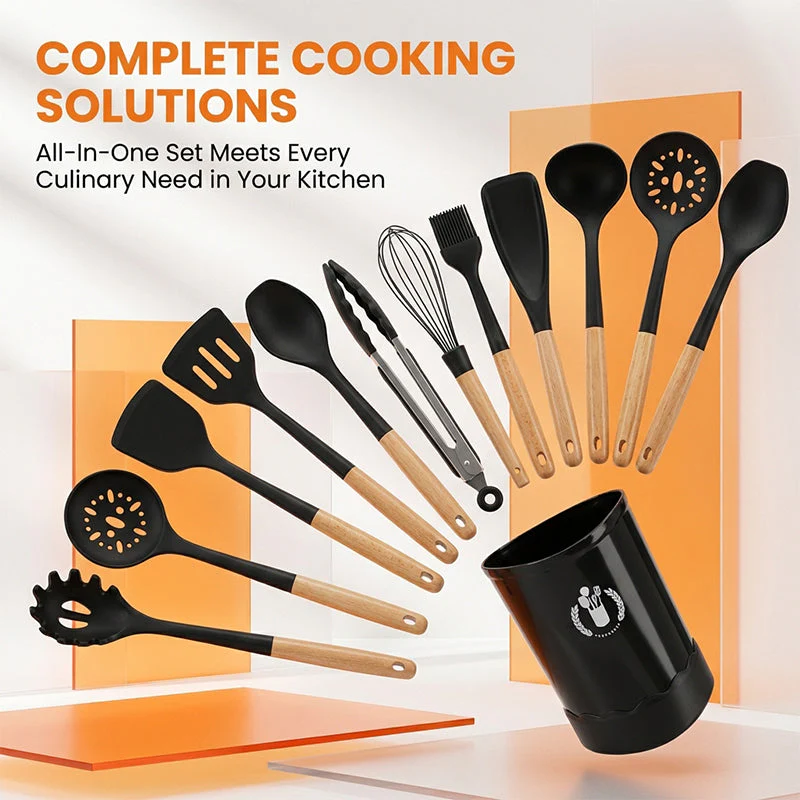 Sakerplus® Silicone Kitchen Utensil Set - Image 6