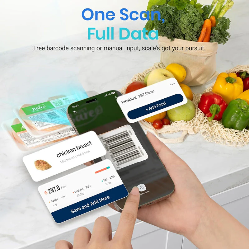 Sakerplus® Smart Nutrition Tracking Kitchen Scale - Image 4