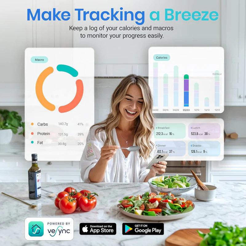 Sakerplus® Smart Nutrition Tracking Kitchen Scale - Image 6