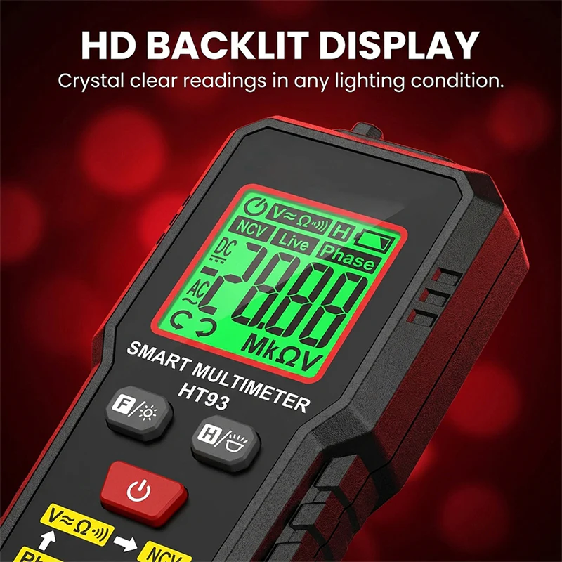 Sakerplus® Smart TRMS Digital Voltage Tester Multimeter - Image 12