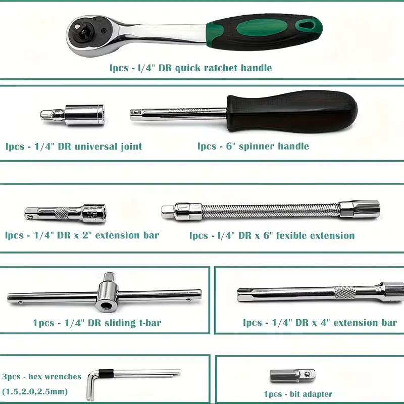 SakerplusĀ® Socket Wrench Set for Automotive Repair - Image 8