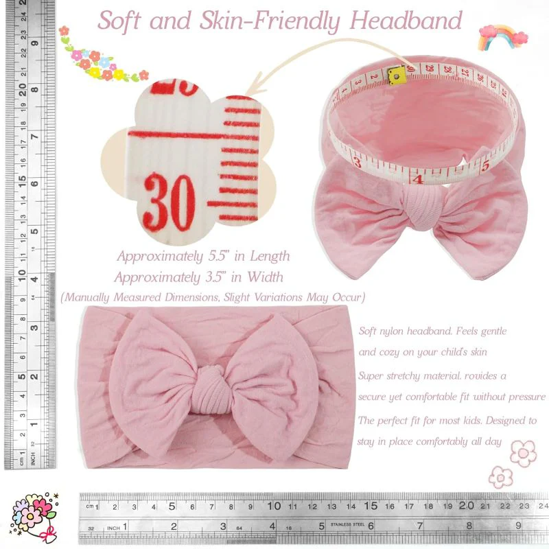 Sakerplus® Soft Bow Headbands For Girls - Image 2