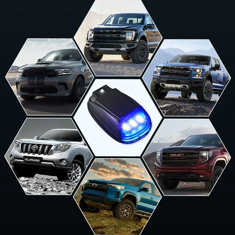 Sakerplus® Solar Car Roof RGB Strobe Light - Image 10