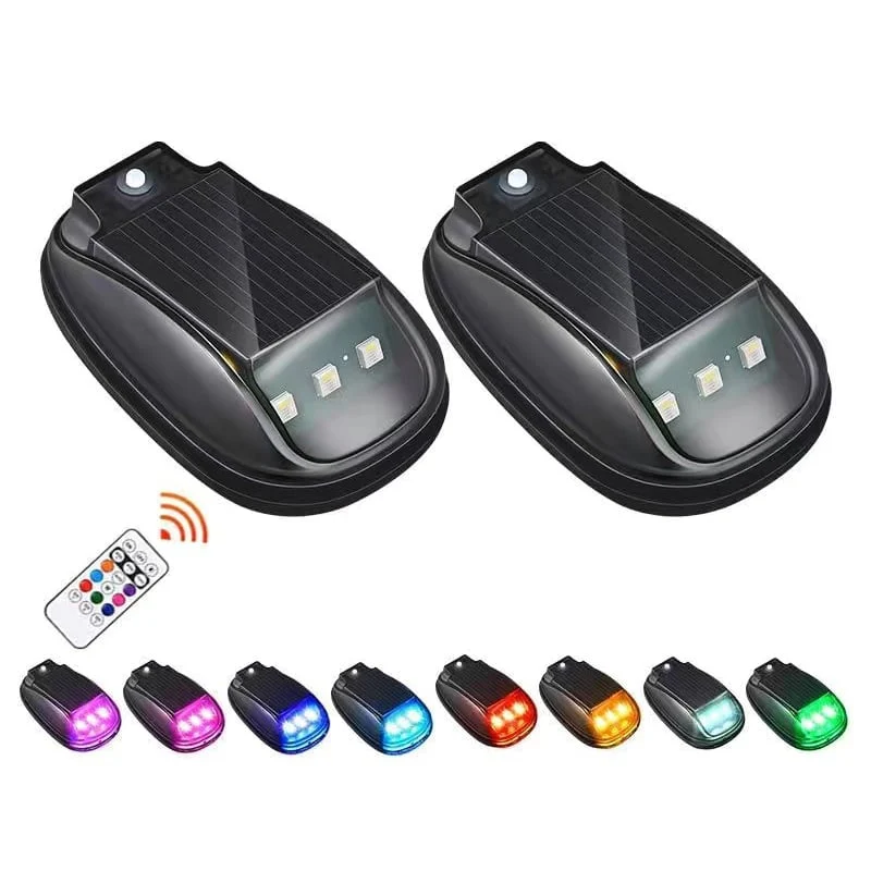 Sakerplus® Solar Car Roof RGB Strobe Light - Image 2