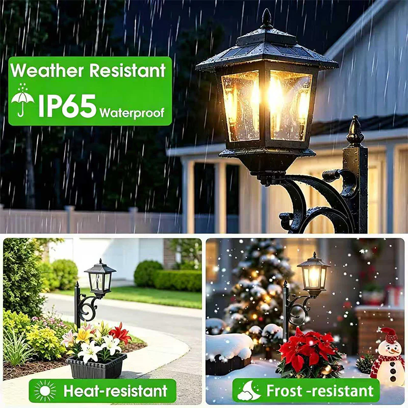 SakerplusĀ® Solar Lamp Post With Planter Box - Image 6