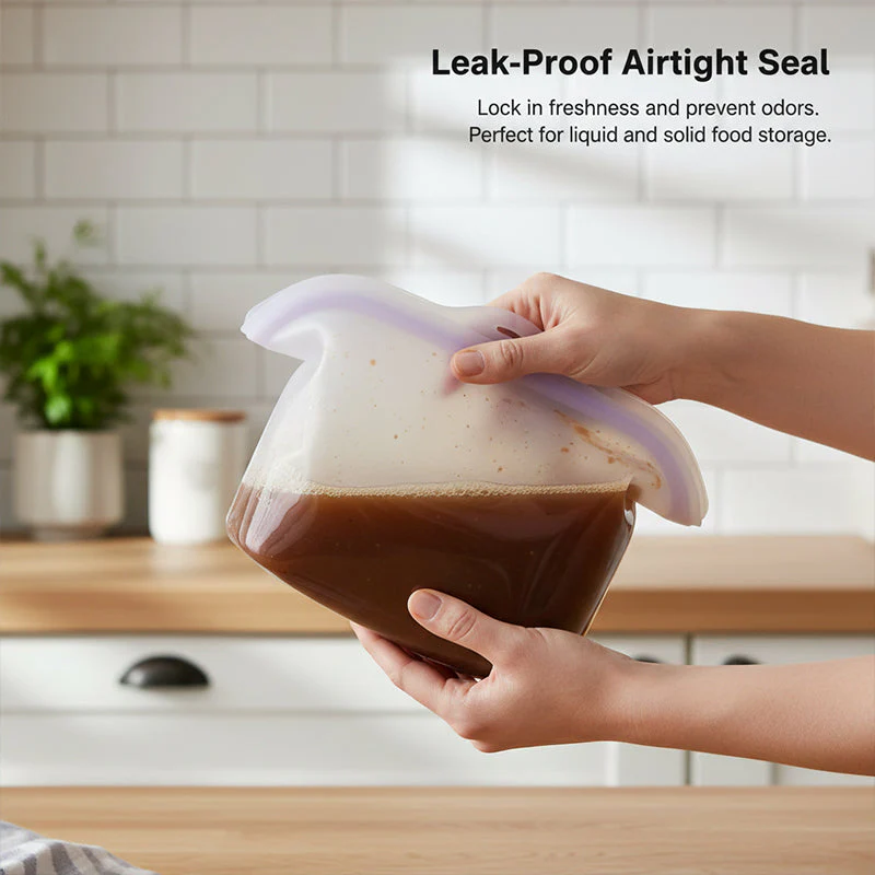 Sakerplus® Stand Up Silicone Food Storage Bag - Image 3