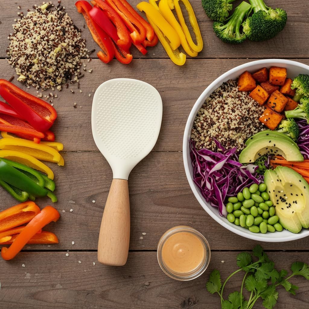 Sakerplus® Standing Silicone Rice Spoon Utensil - Image 2