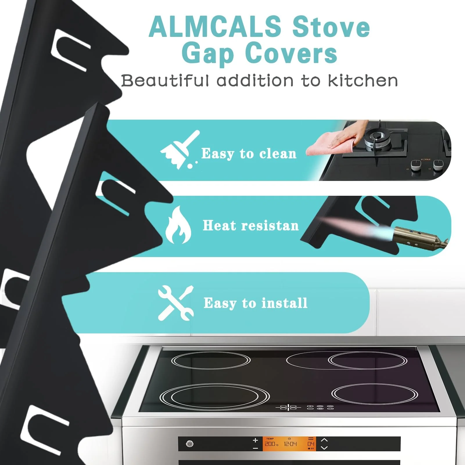 Sakerplus® Stove Gap Covers Stainless Steel - Image 6