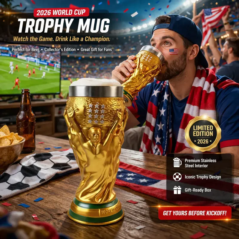 Sakerplus® Summer Soccer Trophy Cup Collectible - Image 5