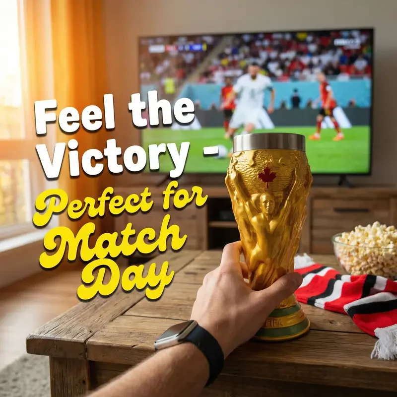Sakerplus® Summer Soccer Trophy Cup Collectible - Image 9