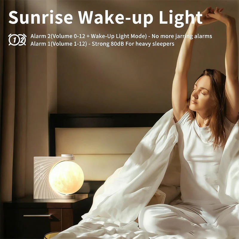 Sakerplus® Sunrise Alarm Clock Moon Lamp - Image 8