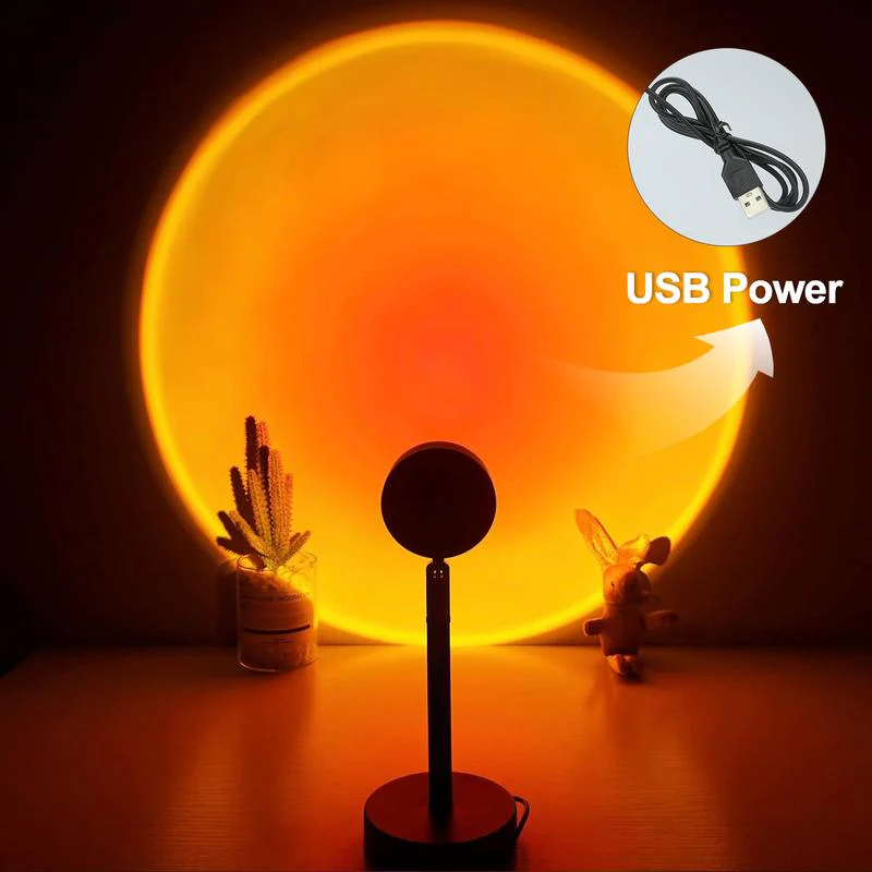 SakerplusĀ® Sunset Lamp Projector With Rotation - Image 3