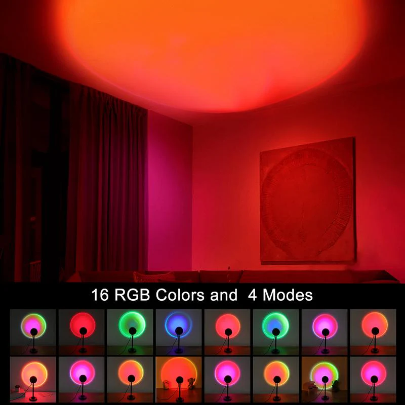 SakerplusĀ® Sunset Lamp Projector With Rotation - Image 6