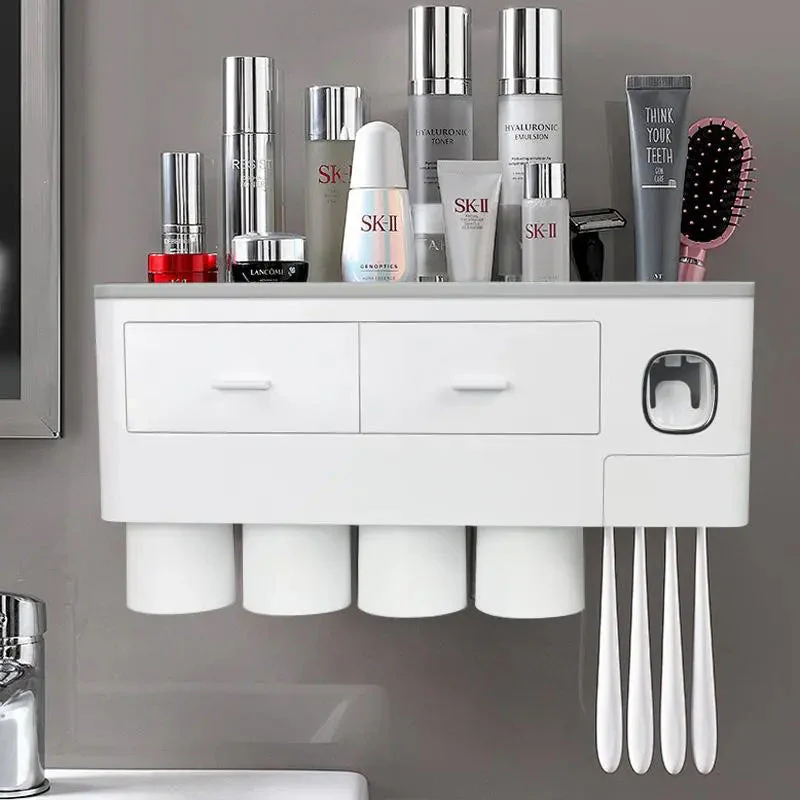 Sakerplus® Tooth Brush Holder For Bathroom Wall Mounted - Image 2