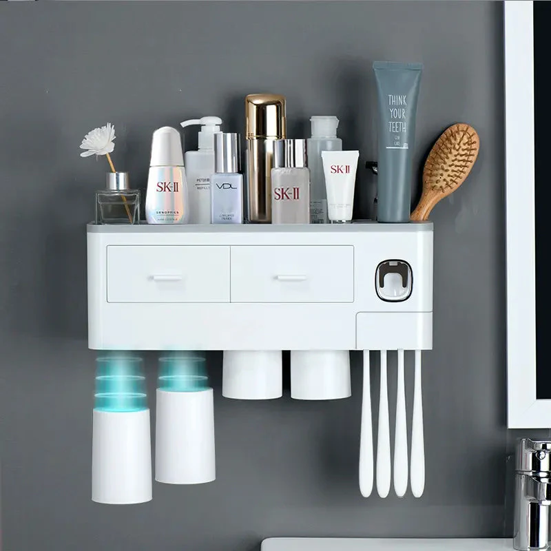 Sakerplus® Tooth Brush Holder For Bathroom Wall Mounted - Image 9