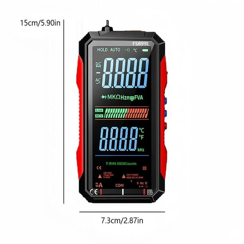 Sakerplus® True RMS 6000-Count Digital Voltmeter - Image 10