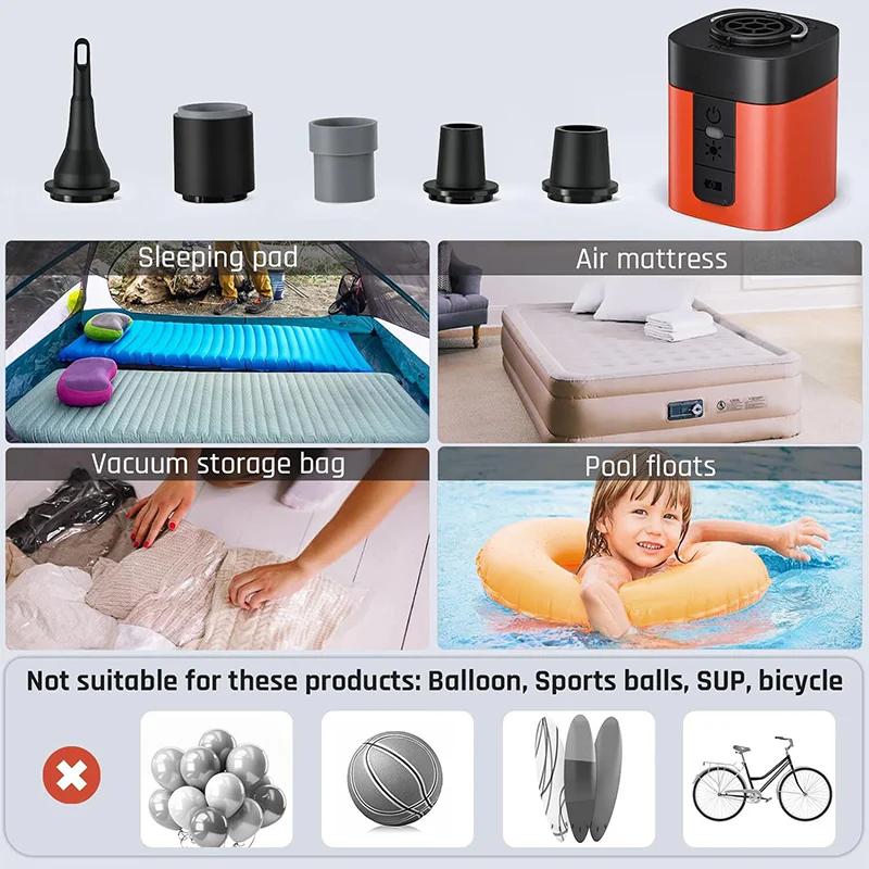 SakerplusĀ® Ultra Fast Mini Electric Air Pump - Image 10