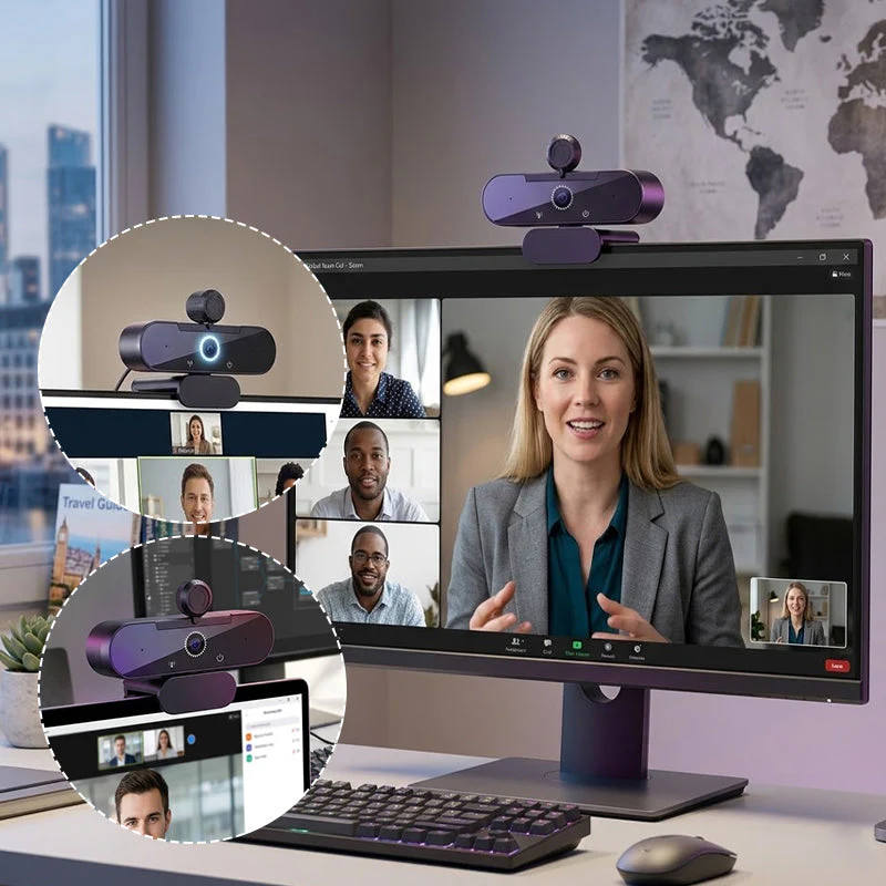 Sakerplus® Ultra HD 4K Webcam With Microphone - Image 3
