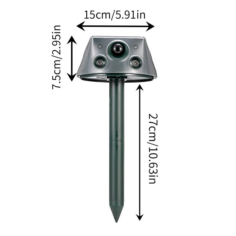 Sakerplus® Ultrasonic Garden Animal Repeller Device - Image 11