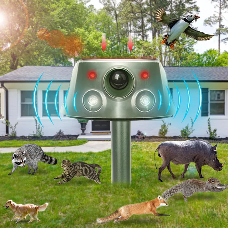 Sakerplus® Ultrasonic Garden Animal Repeller Device - Image 3