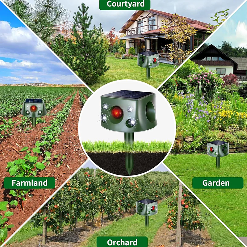 Sakerplus® Ultrasonic Garden Animal Repeller Device - Image 5