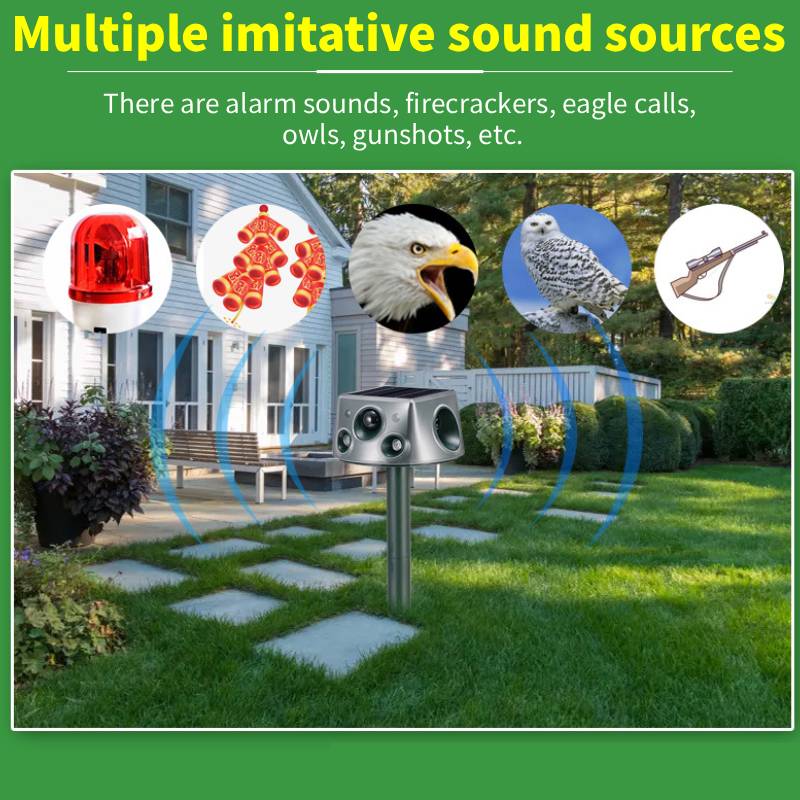 Sakerplus® Ultrasonic Garden Animal Repeller Device - Image 9