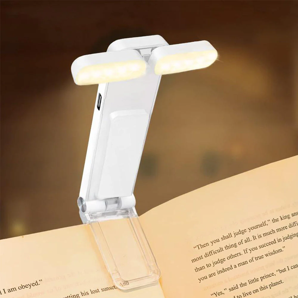 SakerplusĀ® USB Rechargeable Clip-On Reading Light - Image 3