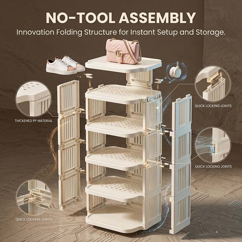 SakerplusĀ® Vertical Plastic Shoe Rack Organizer - Image 11