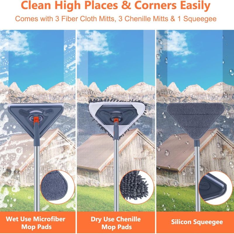 Sakerplus® Wall Mop Cleaner With Long Handle - Image 3