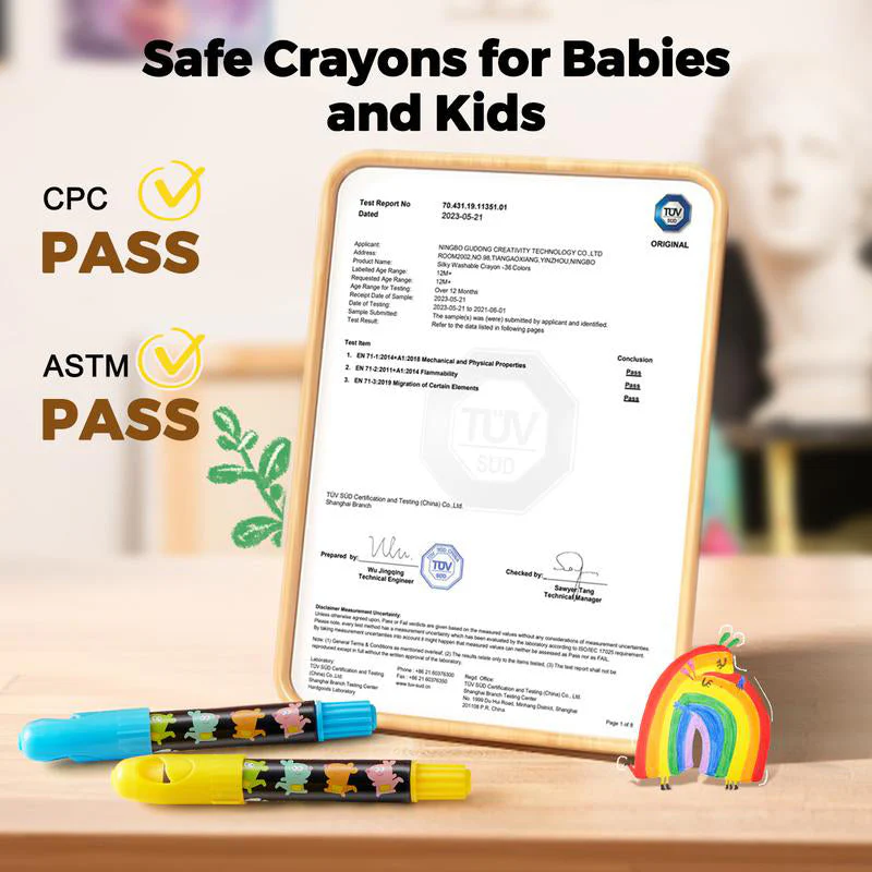 Sakerplus® Washable Jumbo Crayons Set - Image 3