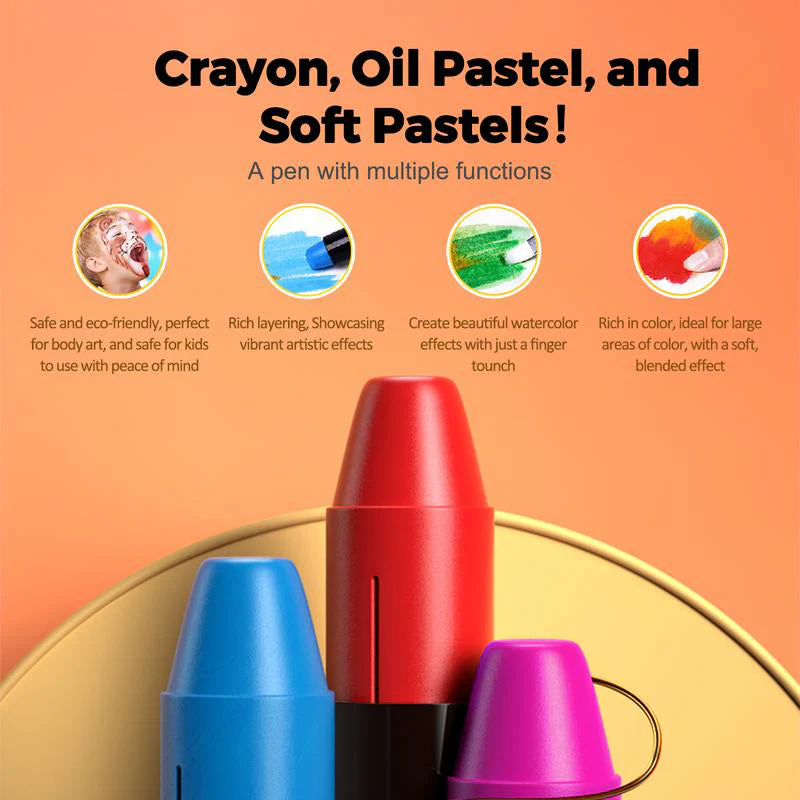 Sakerplus® Washable Jumbo Crayons Set - Image 4