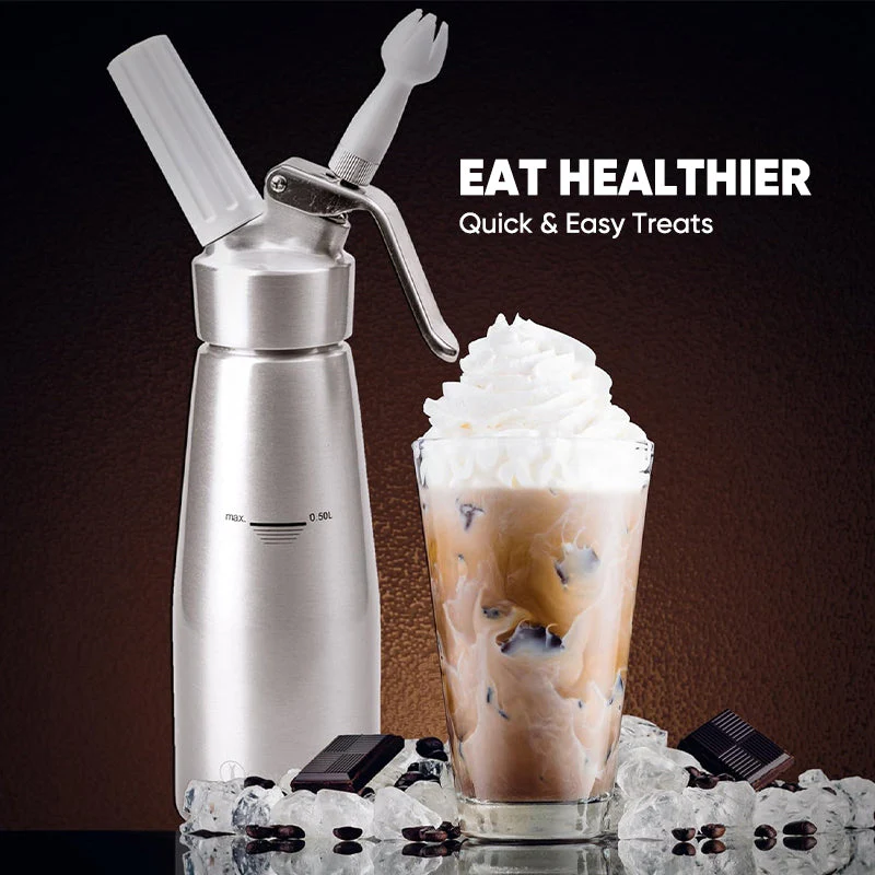 SakerplusĀ® Whipped Cream Dispenser Aluminum Professional - Image 10