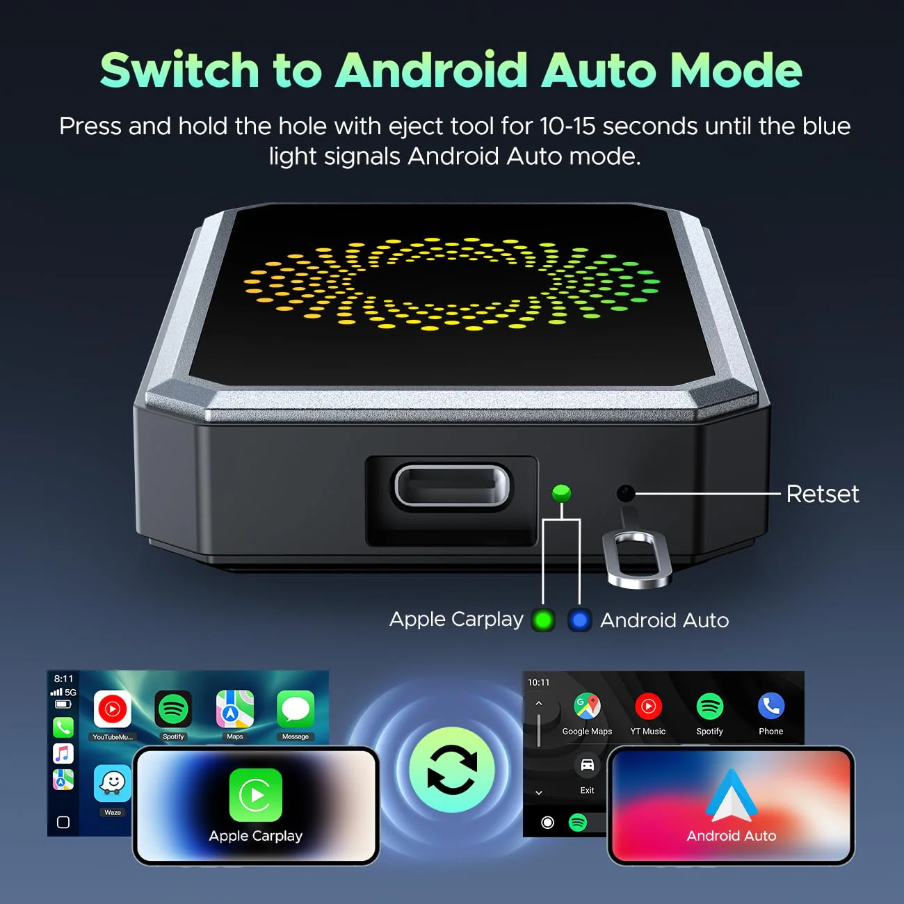Sakerplus® Wireless CarPlay Adapter Video Box - Image 9