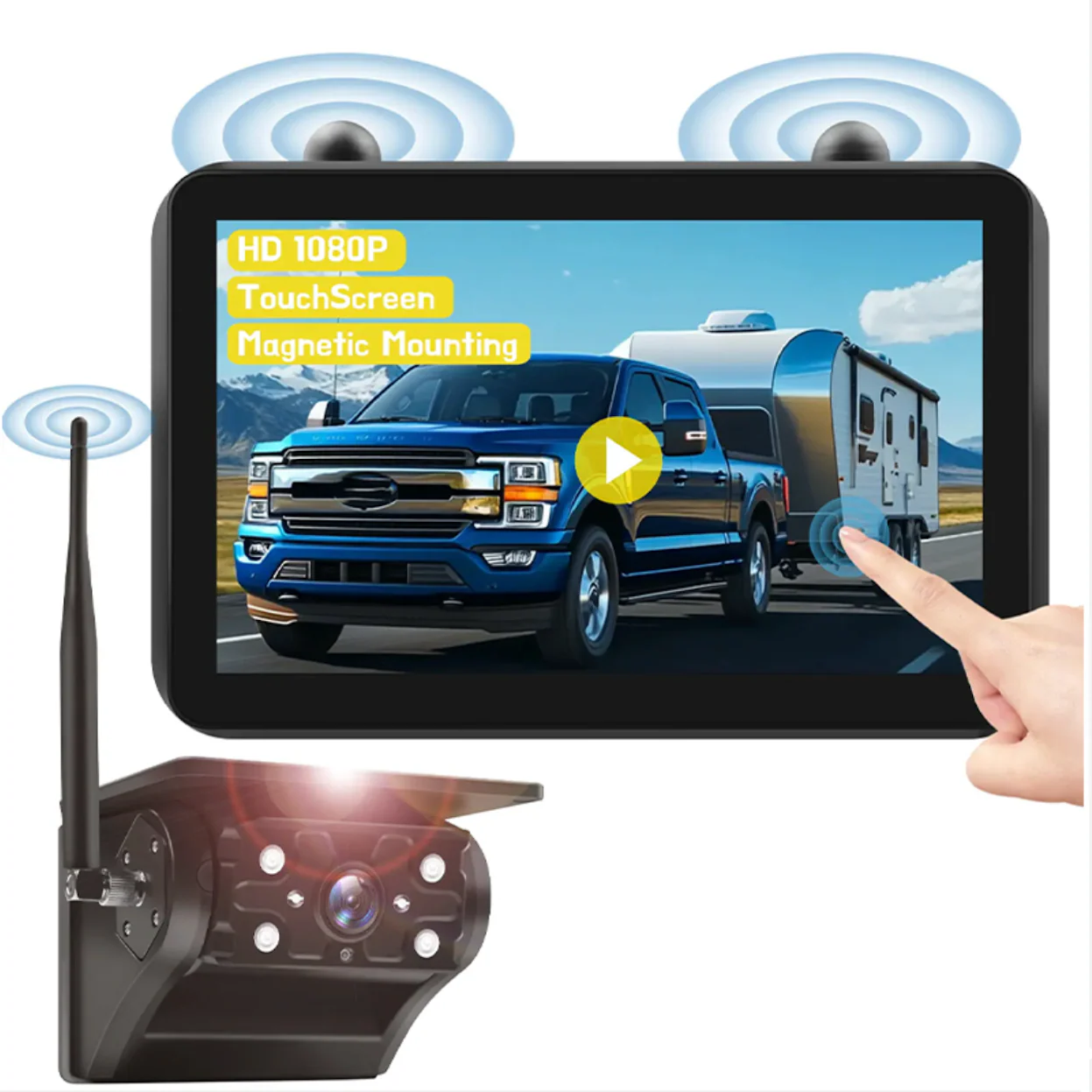 Sakerplus® Wireless Solar Backup Camera System - Image 2
