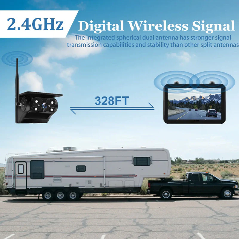 Sakerplus® Wireless Solar Backup Camera System - Image 6
