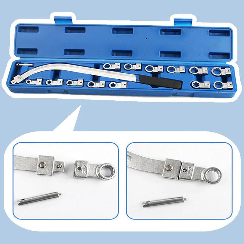 Sakerplus 15Pcs Universal Belt Tensioner Pulley Tool Kit - Image 6