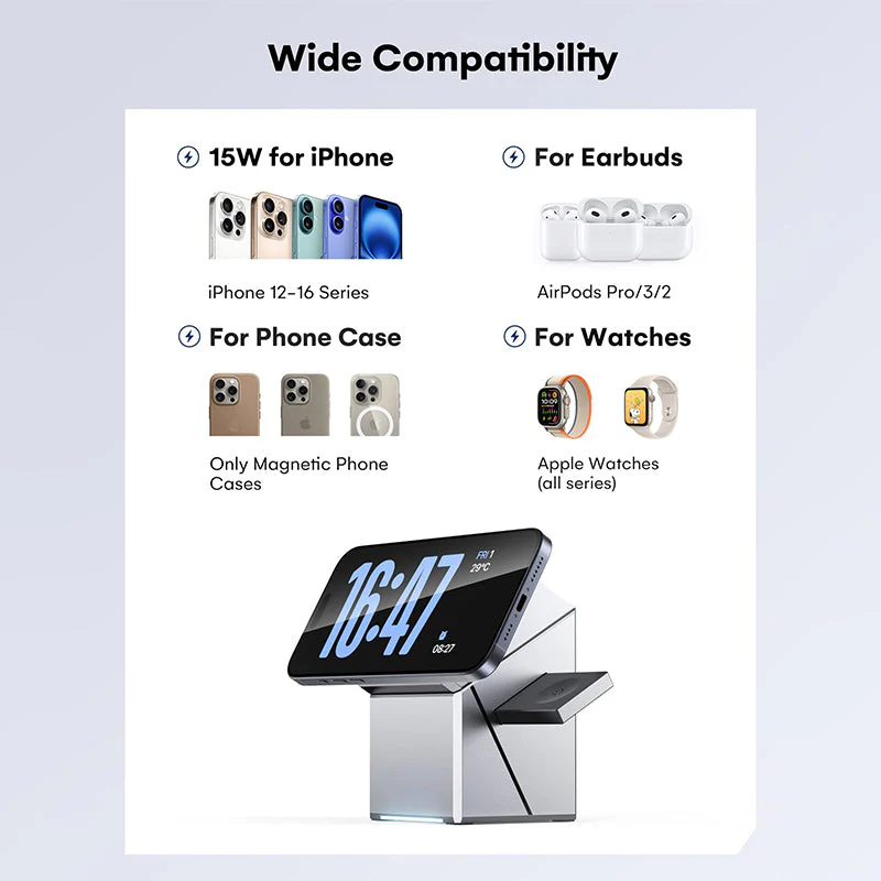 Sakerplus 3 in 1 Charging Station for Apple - Image 5