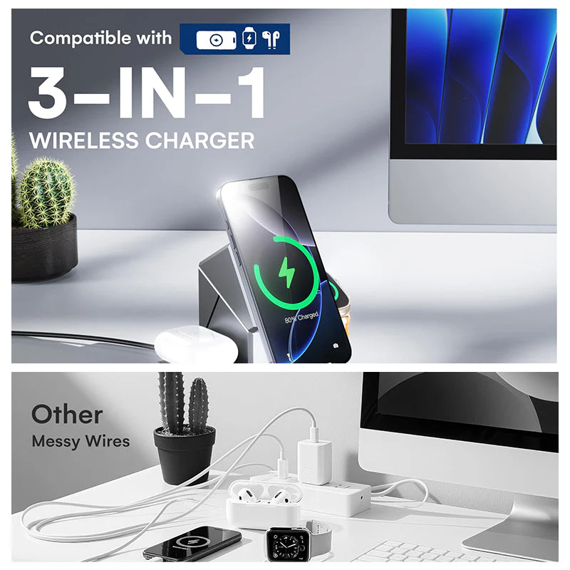 Sakerplus 3 in 1 Charging Station for Apple - Image 7