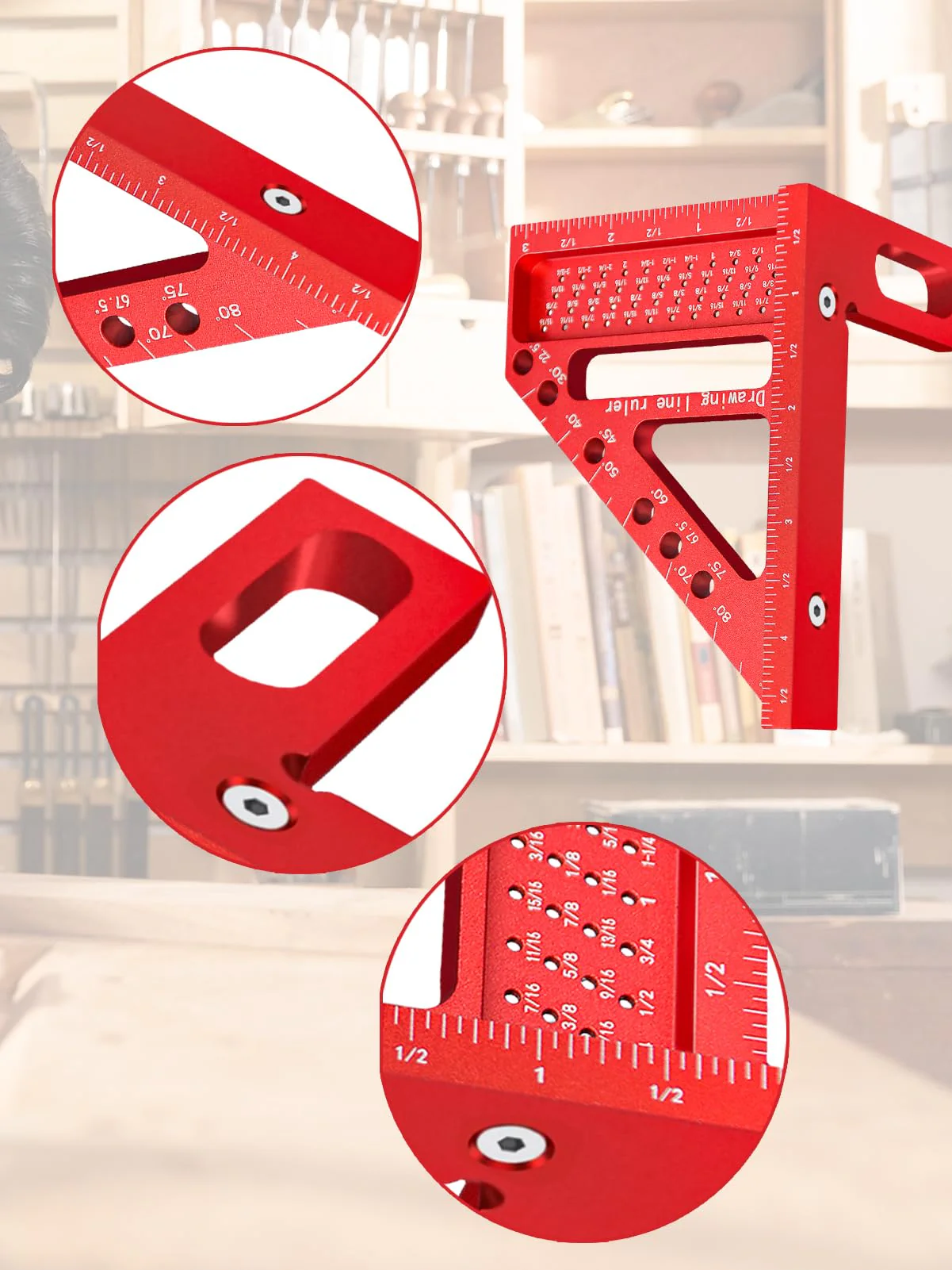Sakerplus 3D Multi Angle Carpenter Square Ruler - Image 4