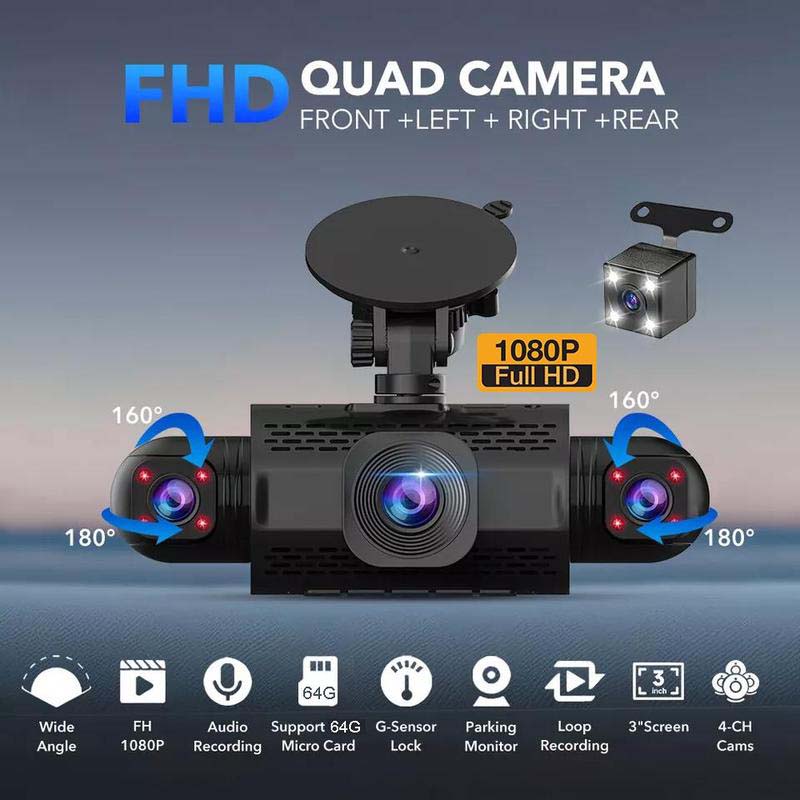 Sakerplus 4 Channel FHD Dash Cam - Image 6