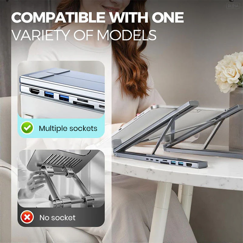 Sakerplus 8-in-1 USB-C Laptop Docking Station - Image 10