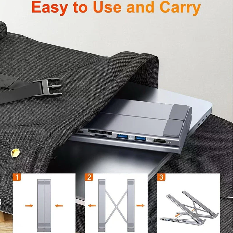 Sakerplus 8-in-1 USB-C Laptop Docking Station - Image 9