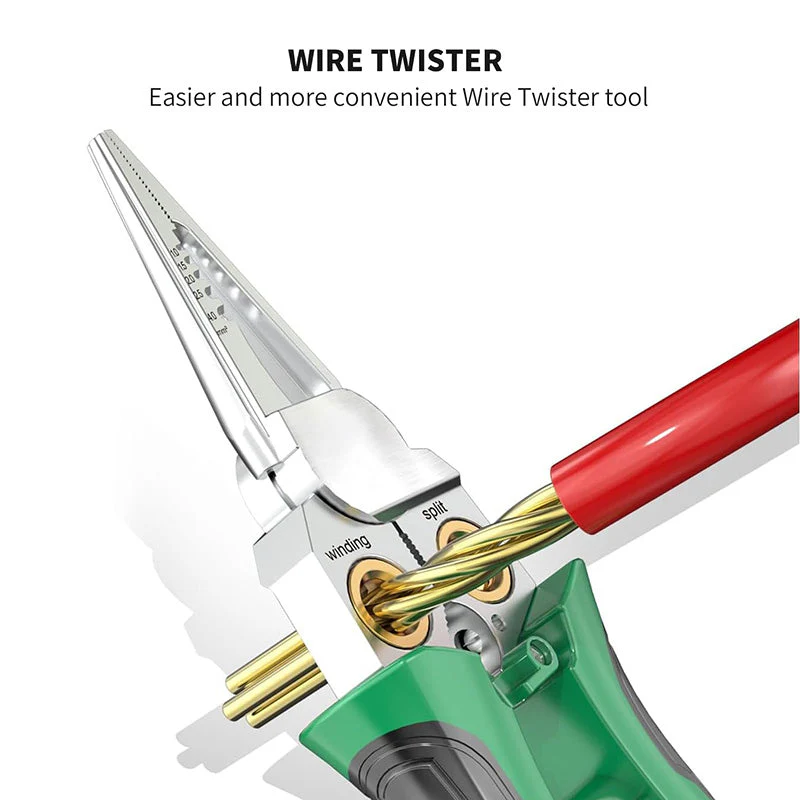 Sakerplus 8-in-1 Voltage Testing Wire Stripper Pliers - Image 7