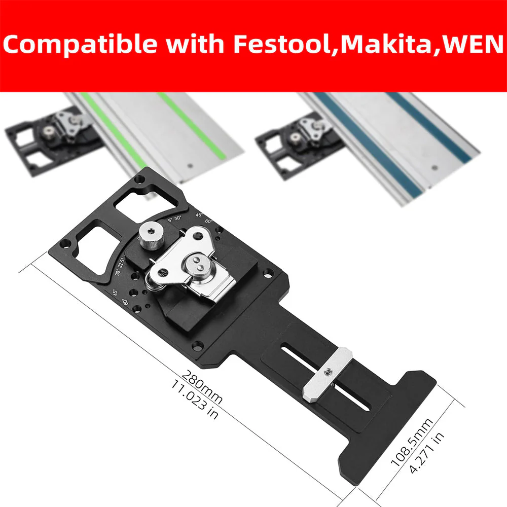 Sakerplus Adjustable Angle Track Saw Guide - Image 2