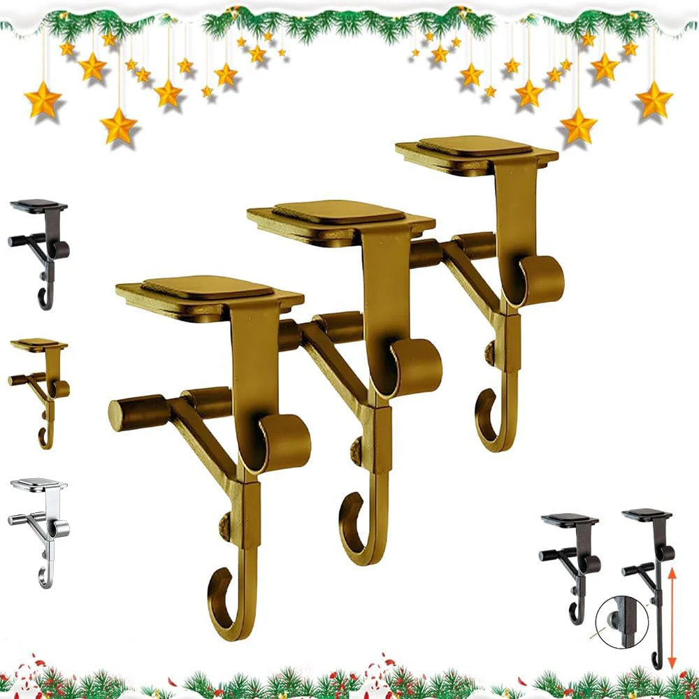 Sakerplus Adjustable Fireplace Garland And Stocking Hanger - Image 16
