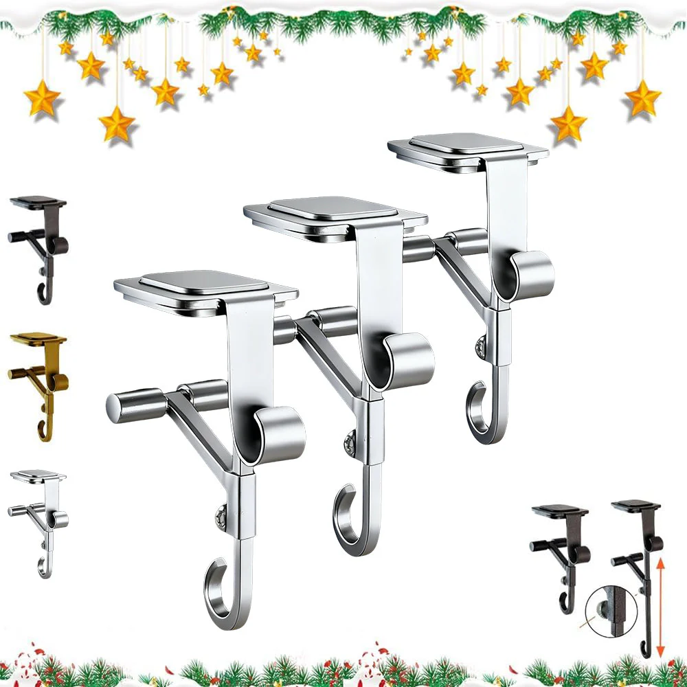 Sakerplus Adjustable Fireplace Garland And Stocking Hanger - Image 17