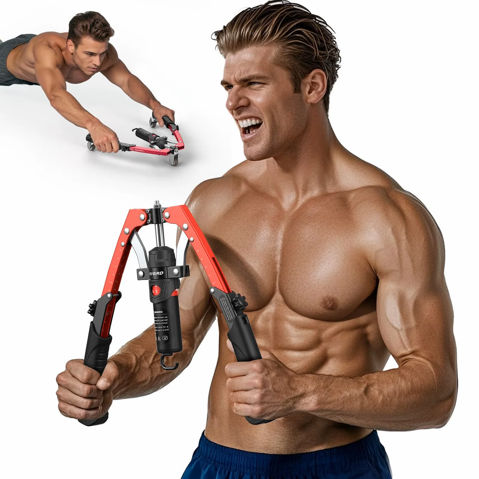 Sakerplus Adjustable Hydraulic Arm Strength Trainer (with LED counter) - Image 26