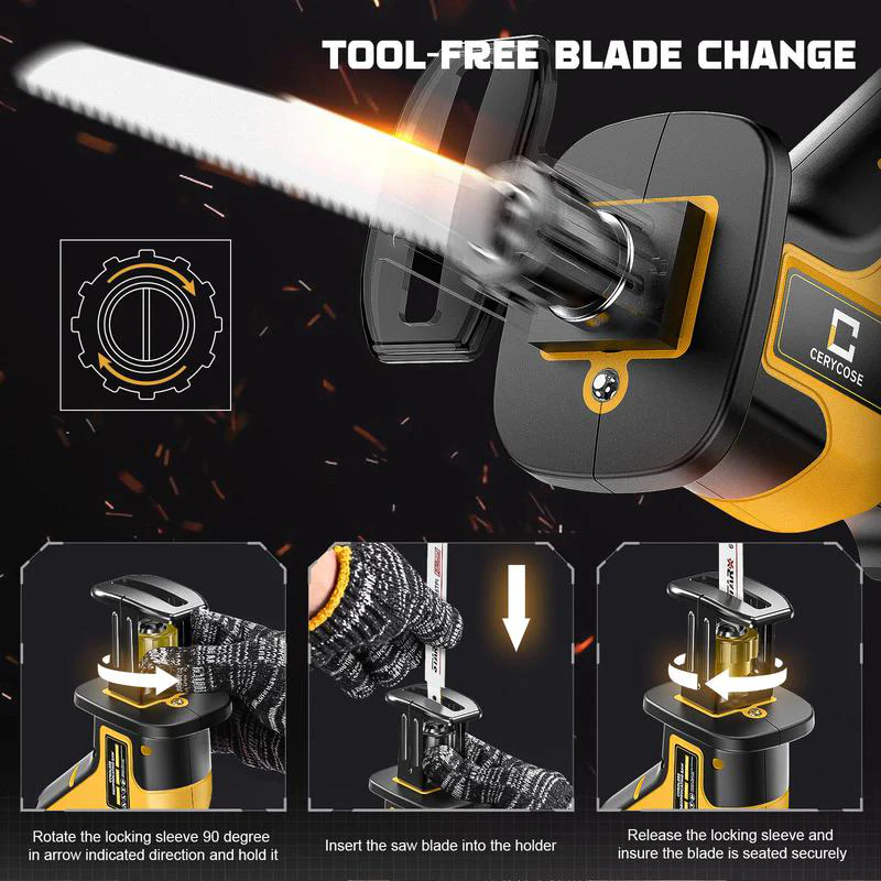 Sakerplus Battery-compatible wireless reciprocating saw - Image 7