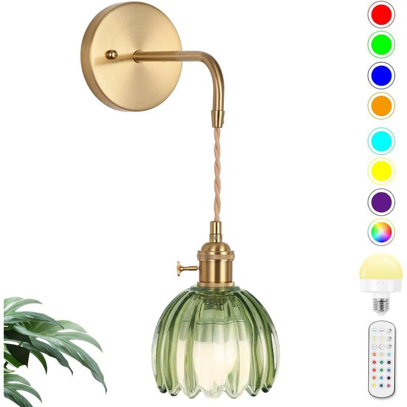 Sakerplus Battery-Powered RGB Wall Sconce Set - Image 4