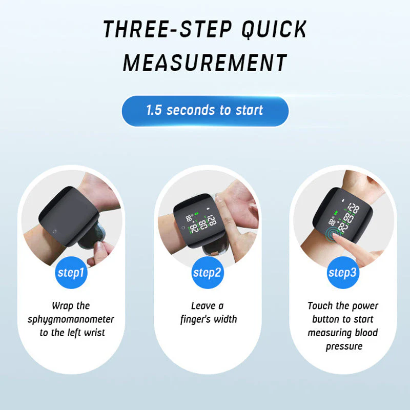 Sakerplus Blood Pressure Monitor Automatic Wrist Machine - Image 11